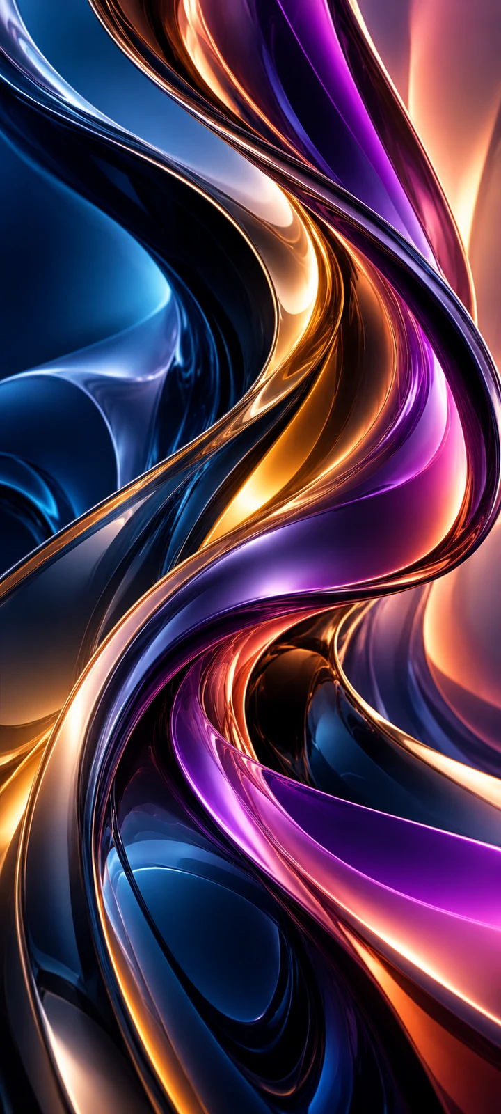 Chromatic Flow abstract wallpaper preview